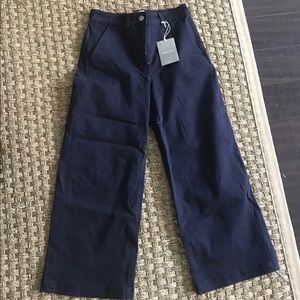 Everlane wide leg crop pant